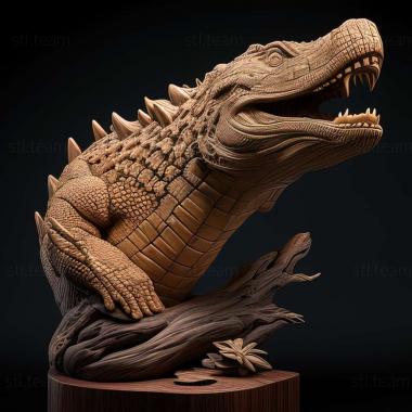 3D модель Годзилла крокодил известное животное (STL)